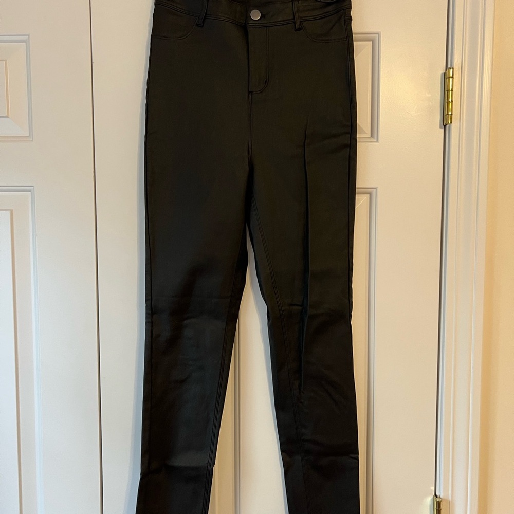 Windsor Black Faux Leather Skinny Pants